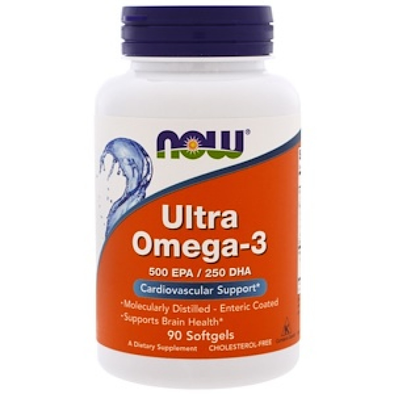 Омега 3 NOW Ultra Omega-3 (90 кап.)