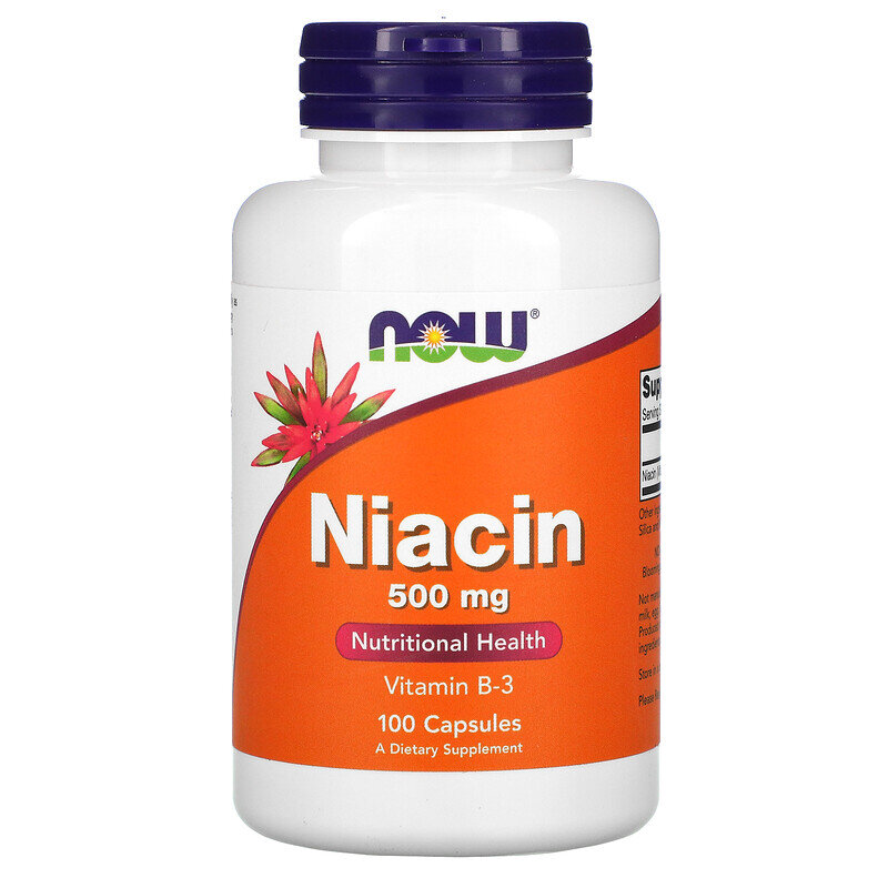 NOW Niacin Vitamin B-3 500 mg (100кап.)