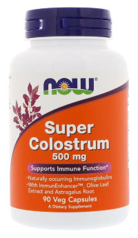 NOW Super Colostrum 500mg (90кап.) 