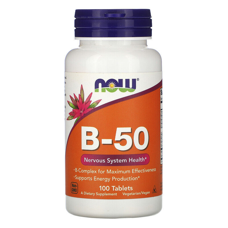 Отдельные витамины NOW Vitamin B-50  (100 таб.)