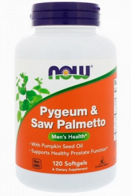 NOW Pygeum Saw Palmetto Extract 25/80mg (120кап.) до 08/2023