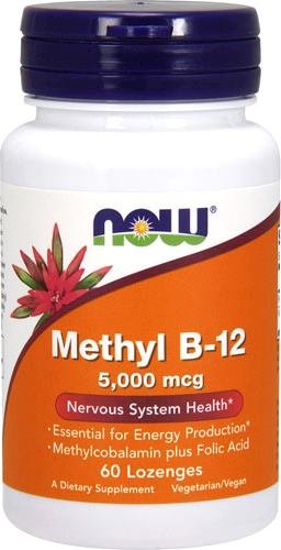 NOW Methyl B-12 5000mcg (60 пастилок)