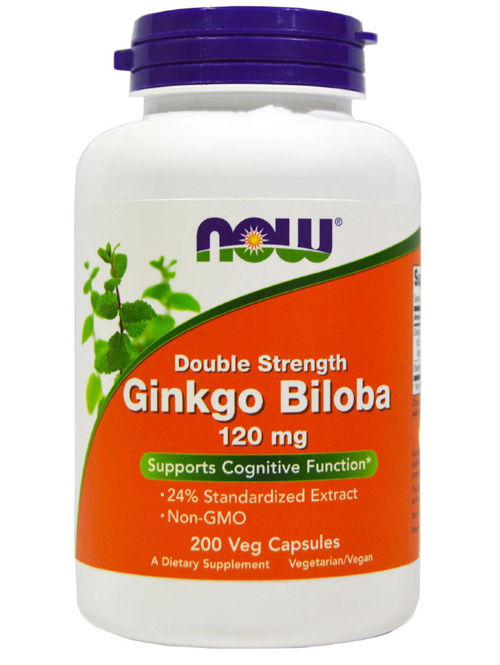 NOW Ginkgo Biloba 120 mg (200кап.)