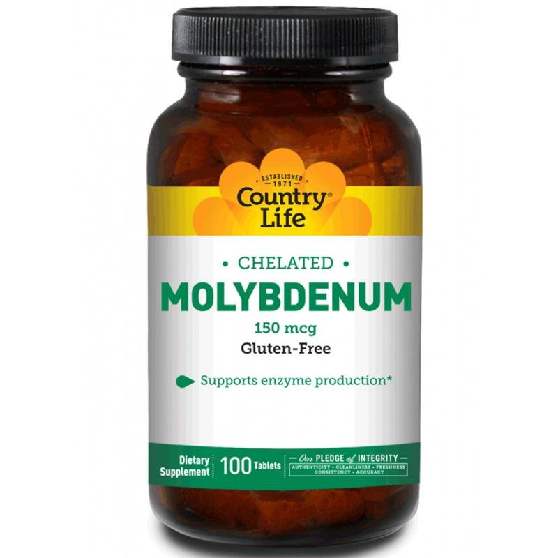 Country life Molybdenum 150 mcq Chelated  (100таб.)