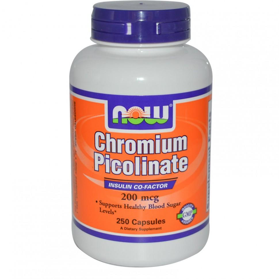 NOW Chromium Picolinate 200mcg (100 кап.)