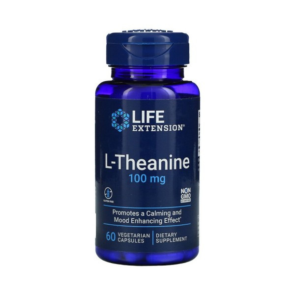 LIFE EXTENSION L-Theanine 100mg (60 veg.кап.)