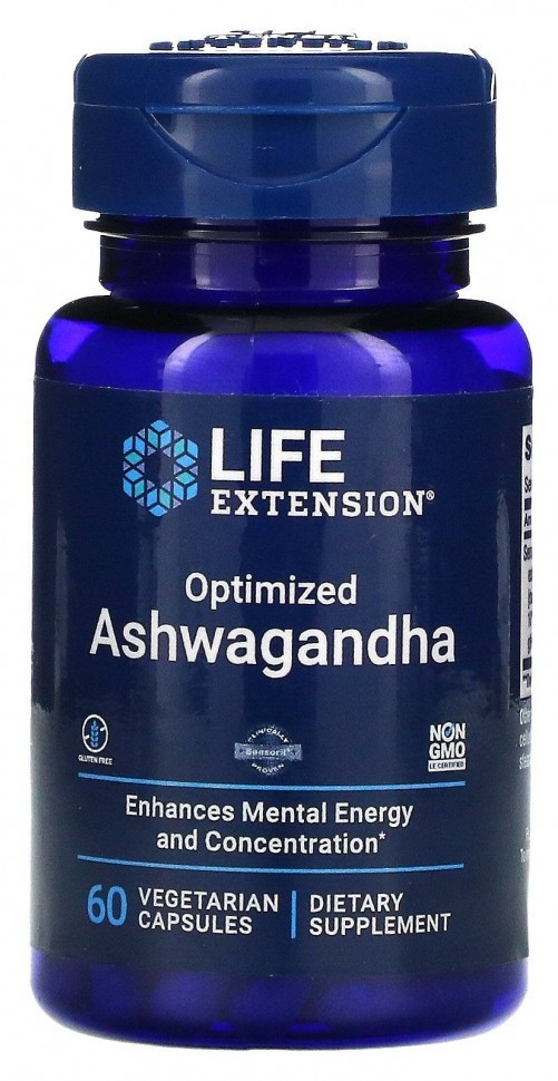 LIFE EXTENSION Optimized Ashwagandha (60 вег.кап.)