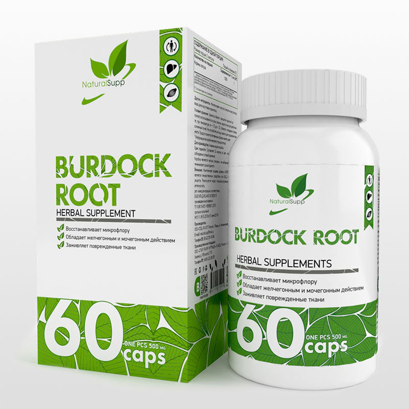 NATURALSUPP Burdock Root 1000mg (60 кап.)