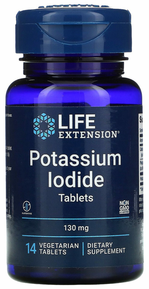 LIFE EXTENSION Potassium Iodide 130mg (14 вег.таб.)