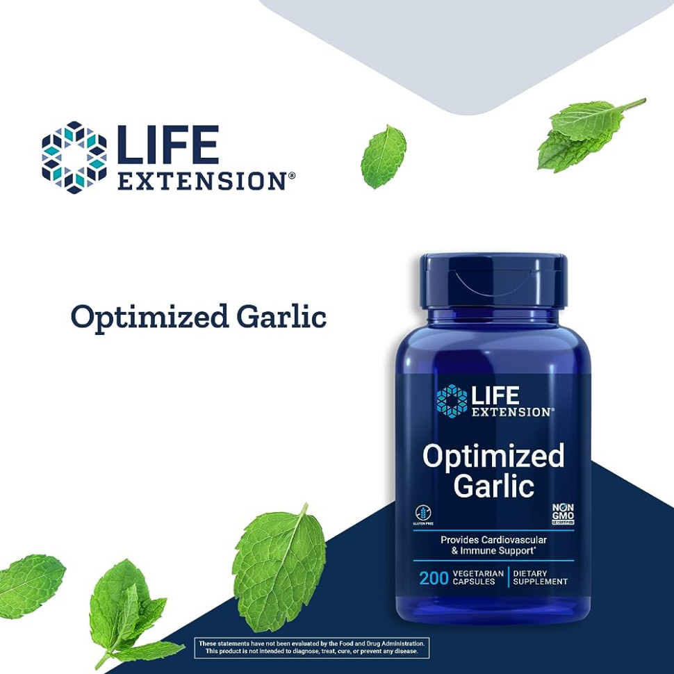 LIFE EXTENSION Optimized Garlic (200 вег.кап)