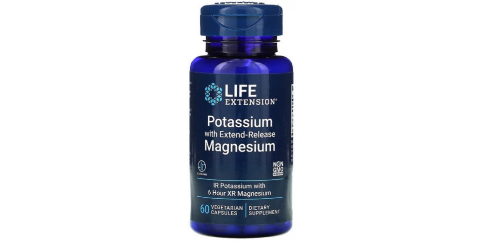 LIFE EXTENSION Potassium with Extend-Release Magnesium (60 вег.таб.)