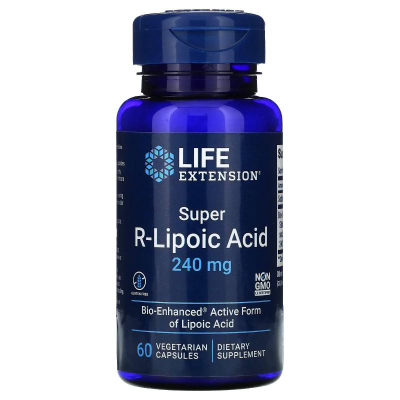 LIFE EXTENSION Super R-Lipoic Acid 240mg (60 вег.кап.)