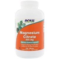 NOW NOW Magnesium Citrate 200mg (250таб.) 250 таб