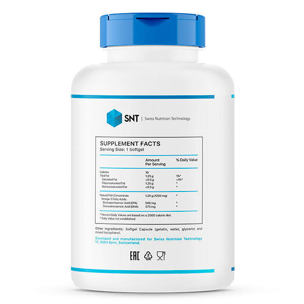 Полиненасыщенные жирные кислоты / Омега SNT Ultra Omega 1250 (90кап.)