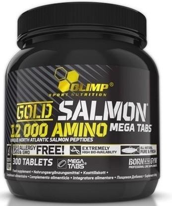 Комплексные аминокислоты Olimp Gold Salmon 12000 Amino Mega (300таб.)