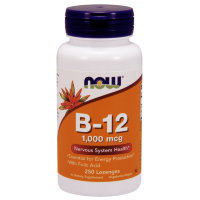 NOW Vitamin B-12 1000mcg (250 пастилок)