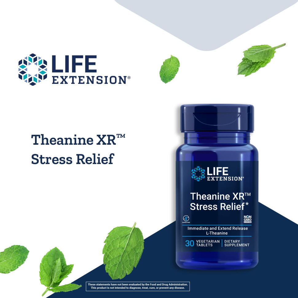 LIFE EXTENSION Theanine XR Stress Relief (30 вег.таб.)
