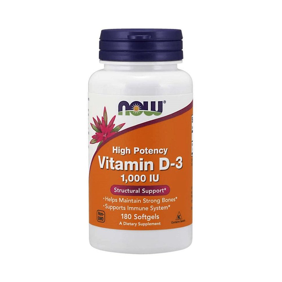 NOW Vitamin D-3 1000 (180кап.)