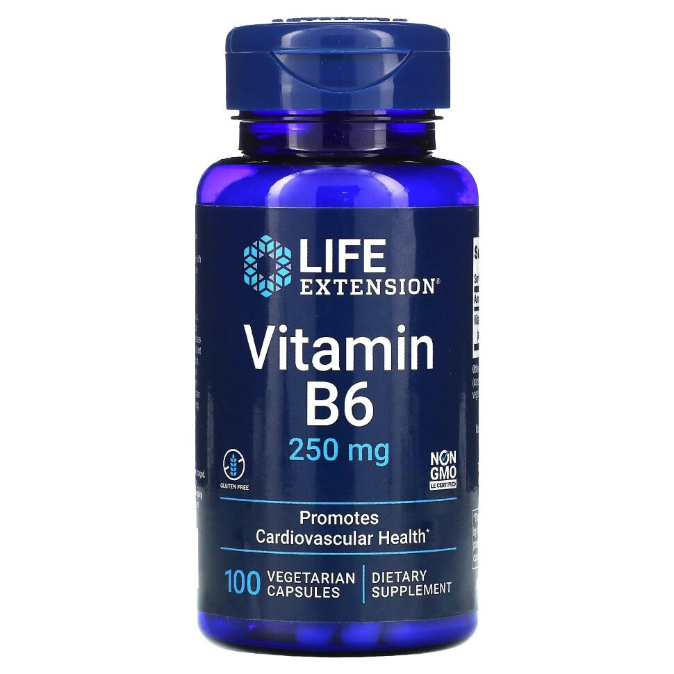 LIFE EXTENSION Vitamin B-6 250mg (100 вег.кап.)
