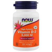 NOW NOW Vitamin D-3 5000 (240кап.) 240 капс