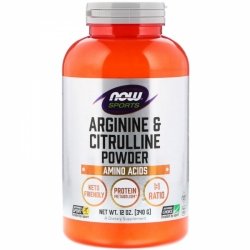 Аминокислоты NOW Arginine & Citrulline (340гр.)