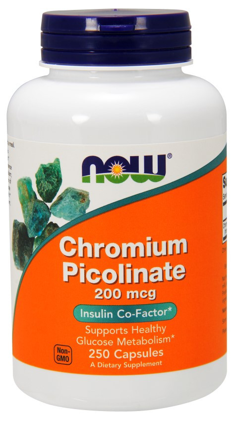 NOW Chromium Picolinate 200mcg (250 кап.)