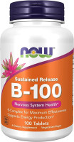 NOW Vitamin B-100 S.R.(100таб.) до 10/2023