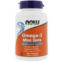 NOW Omega-3 mini gels (180 кап.)